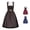 Black, variant on Women's Traditional Bavarian Dirndl Dress And Attendant Apron Set
