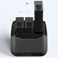 thumbnail image 3 of 3 Port Battery Charging Hub, Indicator Lights Action Camera Battery Charging Hub ABS  for Insta360 Ace, 3 of 8