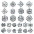 thumbnail image 1 of 24 piezas de rhinestones de cristal broche pin de decoración de diamantes de imitación suministros de ramas, 1 of 4