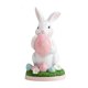 thumbnail image 1 of Estatua de conejo de Pascua, figura de animal, coleccionable, linda artesanía, escultura de conejo para Rosa, 1 of 8