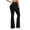Black, variant on ABATAB Womens Workout Flare Leggings with Pockets Scrunch High Waisted Pants Gym Yoga No Front Seam Bell Bottom Leggings