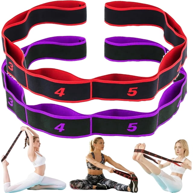 Numbered Resistance Bands Set for Glutes & Yoga – Adjustable Pull Rope, Full Body Workout Bands for Home Gym Arm Leg Training