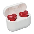 thumbnail image 1 of Lindos auriculares inalámbricos en forma de corazón, auriculares bt, elegantes auriculares con sonido estéreo hifi con estuche de carga y luz degradada de color, micrófono, 1 of 7