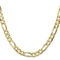thumbnail image 3 of 10k Yellow Gold 6.75mm Concave Figaro Chain Necklace Pendant Charm, 3 of 9