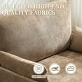 thumbnail image 6 of Leumius Foldable Sofa Bed,3-in-1 Convertible Sleeper Chair,Modern Foldable Sofa Chair With 3 Pillows for Small Spaces,Light Brown, 6 of 8