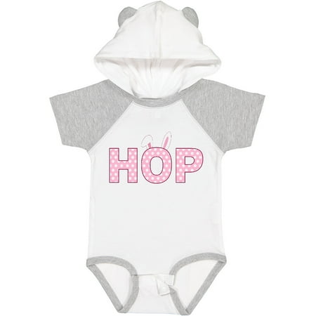 

Inktastic Hop Bunny Ears in Pink Gift Baby Boy or Baby Girl Bodysuit
