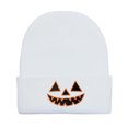 thumbnail image 4 of GUACER Halloween Cute Beanies for Women Warm Casual Soft Embroidered Knit Hats, 4 of 7