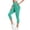 Mint Green, variant on Breezora Women's High Waisted Seamless Yoga Capri Pants - Breathable Cationic Fabric with Pockets, Workout and Running Tights