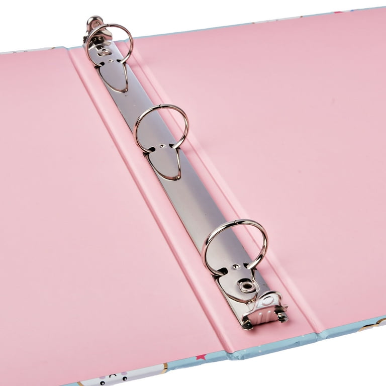 SUNEE 3 Ring Binder 1.5 Inch 4 Pack Pastel Binder and 1 Pack Cute Binder  with Clipboard, Pink Marble - Yahoo Shopping
