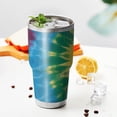 thumbnail image 3 of 30oz Colorful Rainbow Tie Dye Spiral Pattern Tumblers Stainless Steel Tumbler with Lid and Straw,Vacuum Insulated Double Wall Travel Tumbler Cups Mug with Cleaning Brush for Coffee,Tea, 3 of 7