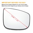 thumbnail image 3 of Unique Bargains Right Passenger Side Rearview Mirror Glass Replacement Non-heated White Fit for Citroen Berlingo 18-23, 3 of 6