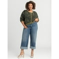 thumbnail image 6 of Jessica Simpson Women's Plus Dionne Eyelash Cardigan, Sizes 0X-4X, 6 of 6