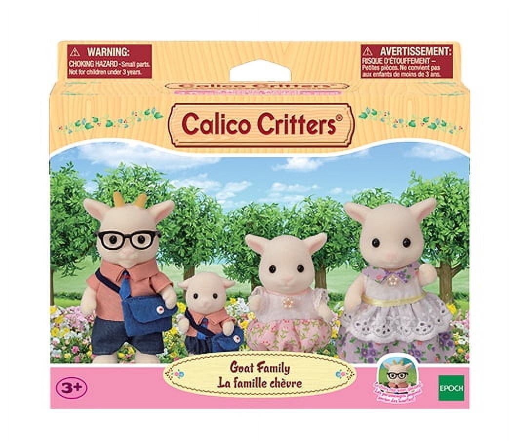 Calico Critters Goat Family, Set of 4 Collectible Doll Figures