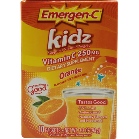  ® Kidz® Vitamine C 250mg Complément alimentaire orange Boisson Mélanger 10-033 oz Boîte