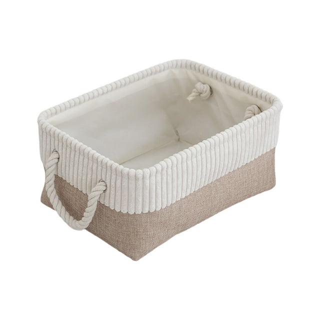 TACILIP Organisation et Rangement, Panier de Rangement en Tissu Pliable Panier de Rangement Maison Vêtements Jouets Panier de Rangement Divers, Cadeaux pour Femmes
