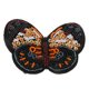 thumbnail image 2 of Mariposa Lentejuelas con Coser s DIY , 1pcs naranja, 10.9x7.9cm perfecl Parche con cuentas de lentejuelas, 2 of 7