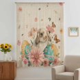 thumbnail image 2 of Easter Bunny Sheer Curtains 84 Inches Long, Eggs Vintage Pink Daisy Spring Floral Butterfly Light Filering Curtains, Breathable Simi Curtain Privacy Drapes for Living Room Bedroom Window Treatment, 2 of 9