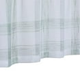 thumbnail image 6 of Kitchen Curtains, Green Buffalo Plaid Small Tier Curtains Bathroom Window Curtains, 24 Inch Check Gingham Design Farmhouse Café Curtain Set Linen Window Treatment Sets, Sage, Set of 2, 6 of 6