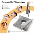 thumbnail image 4 of SIABC-Ear Piercing Pillow for Side Sleepers with Ear Inflammation & Pressure, Soft Velvet Adjustable Ear Guard Pillow with Removable & Washable Cover (Light Gray, Pillow & Cover), 4 of 4