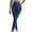 Blue, variant on Kaemgyyd Women Ribbed Seamless Leggings Casual Solid Color High Waist Drawstring Trousers Soft Warm Slim Knit Pants