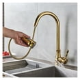 thumbnail image 4 of Modern Pull Down Spout Kitchen Faucet Deck Mounted Black Stream Sprayer Kitchen Mixer Taps Single Handle Pull Out Spout ,Effortless Installation, 4 of 7