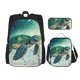 thumbnail image 1 of Balery Watercolor Turtle5 Mochila Escolar 3 en 1 para Niños - Mochila Resistente con Lonchera Térmica y Estuche - Mochila Escolar para Niños y Niñas, 1 of 7