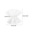 thumbnail image 2 of INSPIRE CHIC Women's Long Puff Gloves Female Full Finger Elbow Ruffled Arm Sleeves for Bridge Wedding Party Banquet Prom Grace Dress White, 2 of 6