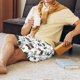 thumbnail image 5 of Balery Camping Caravan 2 Pantalones cortos de pijama de punto de algodón para hombre con cinturilla y bolsillos-X-Large, 5 of 6