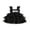 Black, variant on RUINIXCW Girl Halloween Dress Ghost Embroidery Square Neck Fly Sleeve Tulle Dress