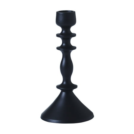 Beautiful Metal Taper Candle Holder by Drew Barrymore, 6, Black