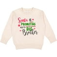 thumbnail image 2 of Inktastic Santa is Promoting Me to Big Brother Toddler Sweatshirt, 2 of 4