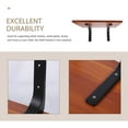 thumbnail image 3 of NUOLUX Shelf Hardware Floating Shelves Brackets Brown 1 Set 15.7X9.8X0.7In, 3 of 8