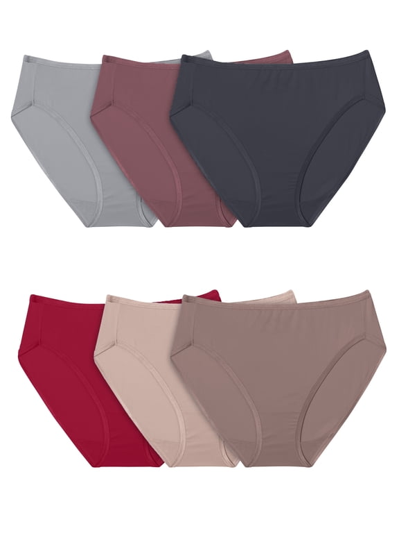Fruit Of The Loom Donna 3 Paia Slip Classici In Cotone Originale - Multicolore