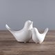 thumbnail image 1 of Pequeñas estatuas de animales blancos, decoración del hogar, adornos decorativos negros de estilo moderno para sala de estar, dormitorio, oficina, gabinetes, 1 of 5