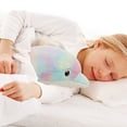 thumbnail image 4 of KIHOUT Plush Toy Cute Colorful Dolphin Doll Colorful Dolphin Doll Sleeping Pillow, 4 of 5