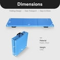 thumbnail image 2 of BalanceFrom 2-Pack 6ft x 2ft x 2in 3-Panel All-Purpose Folding Gymnastics Mat, Blue, 2 of 12