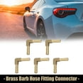 thumbnail image 2 of 5mm Brass Barb Elbow 90 Degree Male Thread Connector Adapter for Air Water Gas Oil Pipe 5pcs, 2 of 5