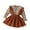 Coffee, variant on Sngxgn Toddler Girl Fall Winter Clothes Long Sleeve T-Shirt Knit Tops Button Mini Skirts Set Outfits(Coffee,120)
