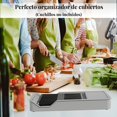 thumbnail image 3 of Organizador de Cajones para Cuchillos, Organizador de Cajones de Cocina, Porta Cuchillos de Cocina Expandible, Porta de Bandeja de Doble Capa, 3 of 7
