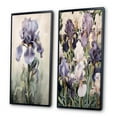 thumbnail image 3 of Designart "Wild Meadows Purple Iris in Bloom II" Wildflowers Framed Wall Art Set Of 2 - Traditional Purple Frame Gallery Set For Office Decor, 3 of 6