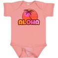 thumbnail image 3 of Inktastic Pink Aloha Palm Girls Baby Bodysuit, 3 of 5
