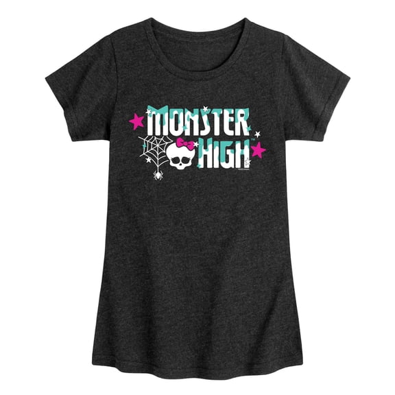 Monster High - Spooky Cute Logo - Toddler & Youth Girls Short Sleeve Graphic T-Shirt
