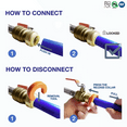 thumbnail image 6 of 5 Pcs XFITTING 1/2 Inch Push Fit Water Pressure Regulator Valve with Gauge, 3-4-2=5XX, 6 of 7