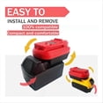thumbnail image 4 of Adaptador para DE*Walt 20V y para Mil*wau*kee M18 18V Batería Li-on Convertible a para Manualidades*Hombre Herramienta Eléctrica 20V, 4 of 7