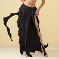 thumbnail image 3 of ROYAL SMEELA Belly Dance Skirt Chiffon Belly Dancing Skirt Bellydance Skirts Belly Dancer Costumes for Women Black, 3 of 5