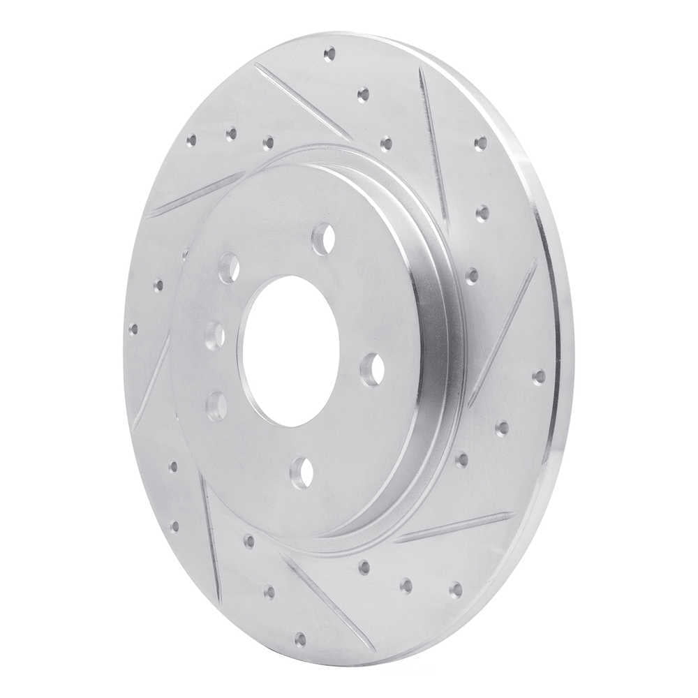 Dynamic Friction Company 631-52025R DFC Brake Rotor - Drilled And Slotted - Silver