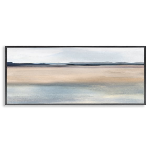 Stupell Industries Contemporary Fading Ombre Landscape Black Framed Giclee Art, 24 x 10, by Charity Henderson