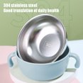 thumbnail image 7 of Msgweeeg Stainless Steel Bowls Complementary Food Bowl 304 Stainless Steel Children's Bowl Insulation Bowl Animation Bowl, 7 of 7