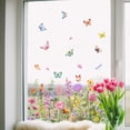 thumbnail image 7 of 1 Clearance! Colorful Floral Bouquet Window Flower Window Clings Reusable Removable Double for Home Decor Stickers, 7 of 7