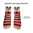 thumbnail image 3 of Christmas Cute 3D Animal Socks with Gift Box Coral Fleece Socks Winter Thickened Cartoon Embroidery Floor Christmas Socks丨B, 3 of 9